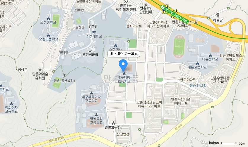 학교 찾아오시는 길 지도